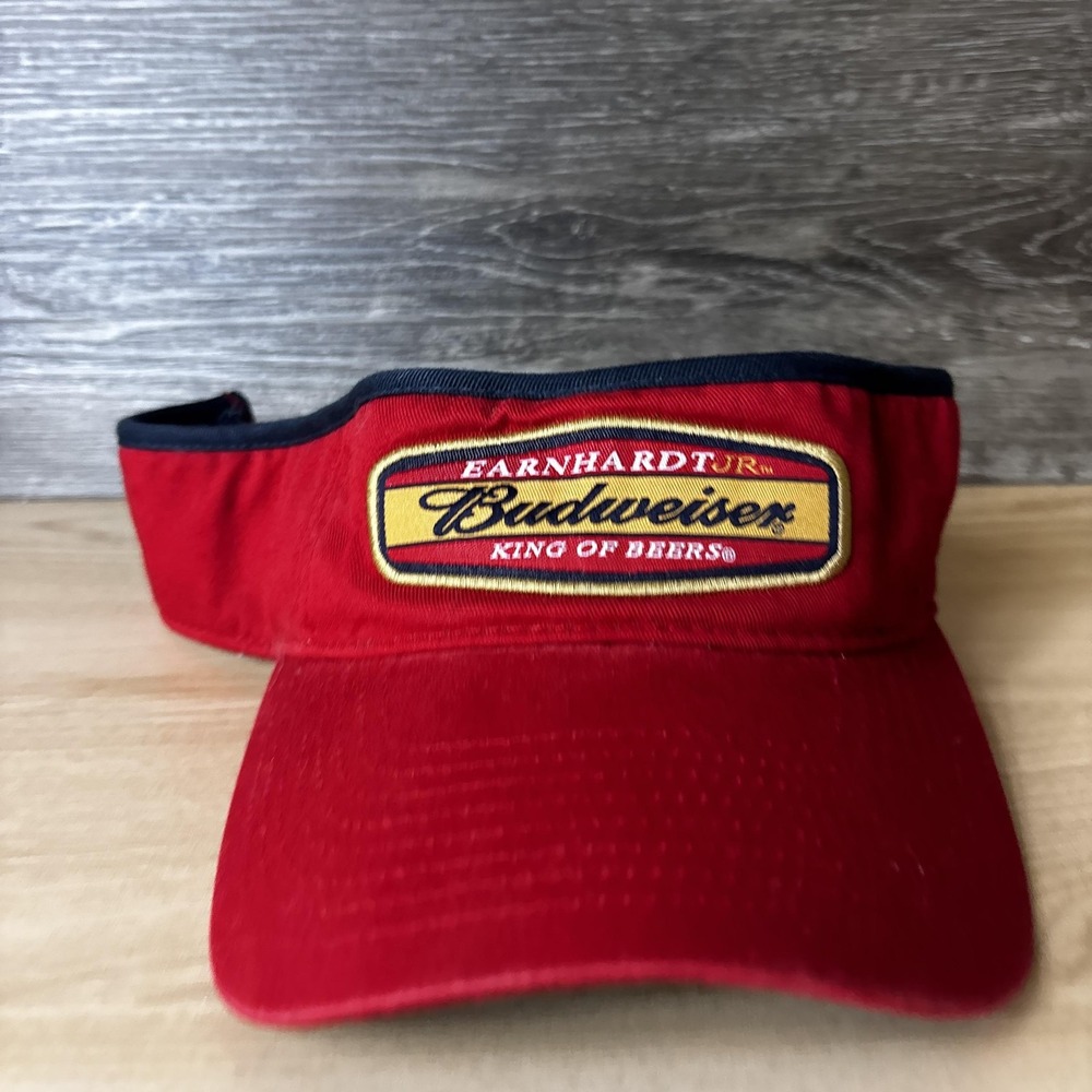 Vintage Dale Earnhardt Jr Hat Cap Strap Back NASCAR Racing Budweiser Mens 2000s - Picture 2 of 9